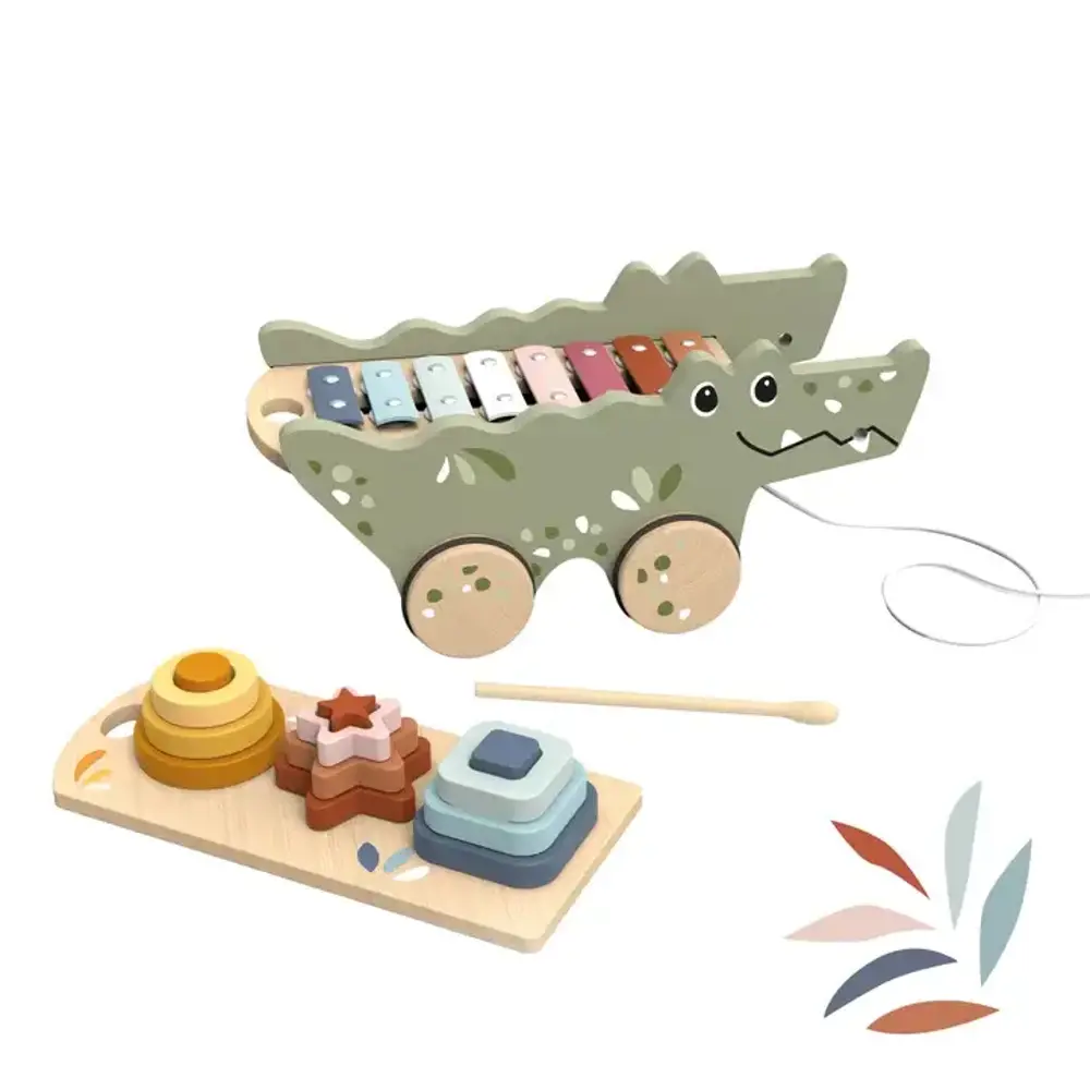 Speed Monkey Xylo Pull Along Crocodile